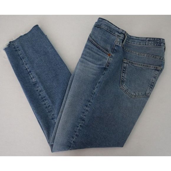 AG Adriano Goldschmied Women Sz 29 Blue Slouchy Slim Fit Ex-Boyfriend Jeans $215 - Picture 7 of 8